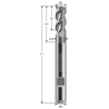 Triple Flute End Mill Toric Cut - Long Reach