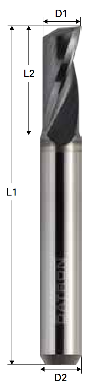 Coated Single Flute Mill