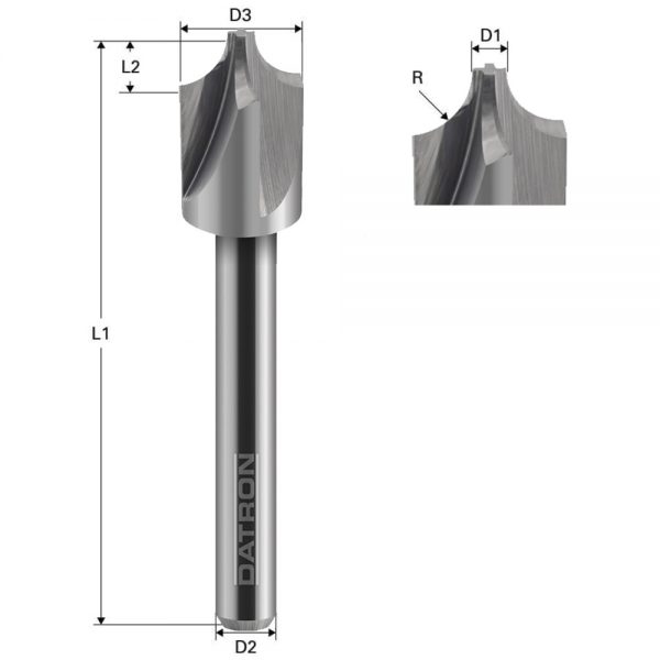 External Radius End Mill