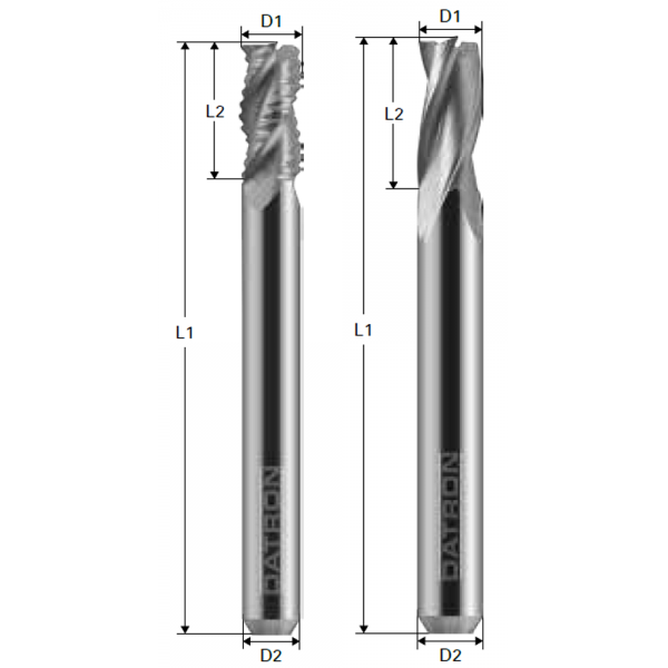 Triple Flute End Mill - Copper